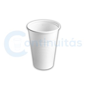 Continuitás 3 dl fehér pohár polisztirol eldobható egyszer használatos party, vendéglátás, rendezvény eszköz