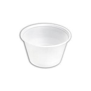 Kerektál natúr PP anyagból 750 ml főételekhez, desszertekhez, salátákhoz
