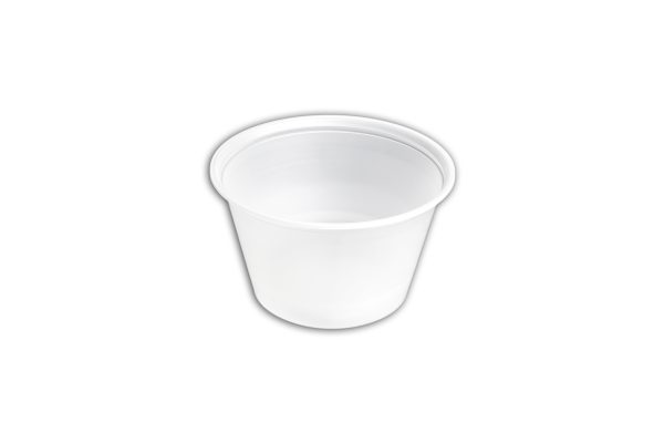 Kerektál natúr PP anyagból 750 ml főételekhez, desszertekhez, salátákhoz