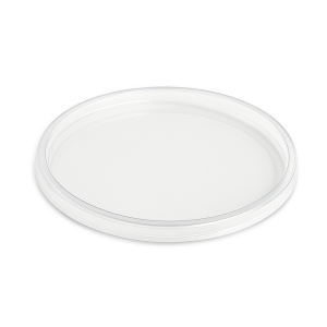 Víztiszta PVC kerektál tető 750 ml-es PS kerektálhoz. 140 mm átmérő.