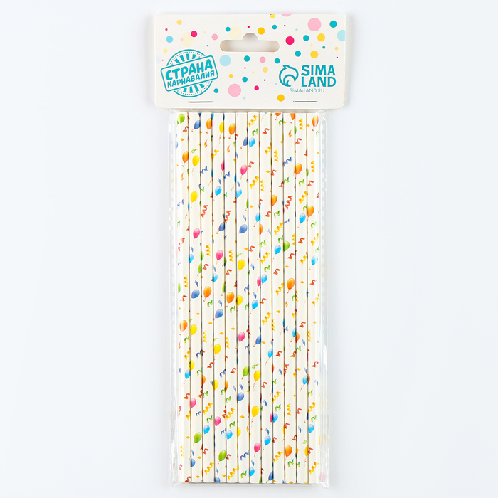 Lufi mintás papír szívószál partyk, bulik, születésnapok dekorja