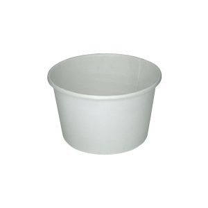 130 ml fehér papír fagyis pohár kisebb adag fagylalthoz