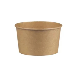Kraft papír leveses tál elvitelre 350 ml