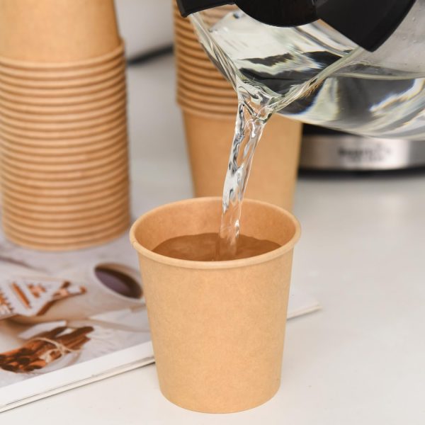 110 ml papírpohár KRAFT - barna - Image 2