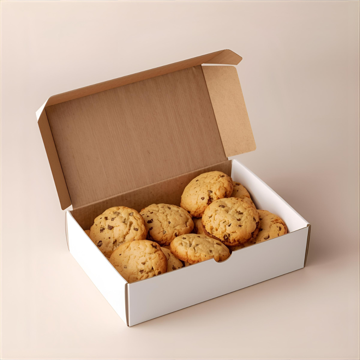 süteményes papírdoboz fehér 16x22x5 cm