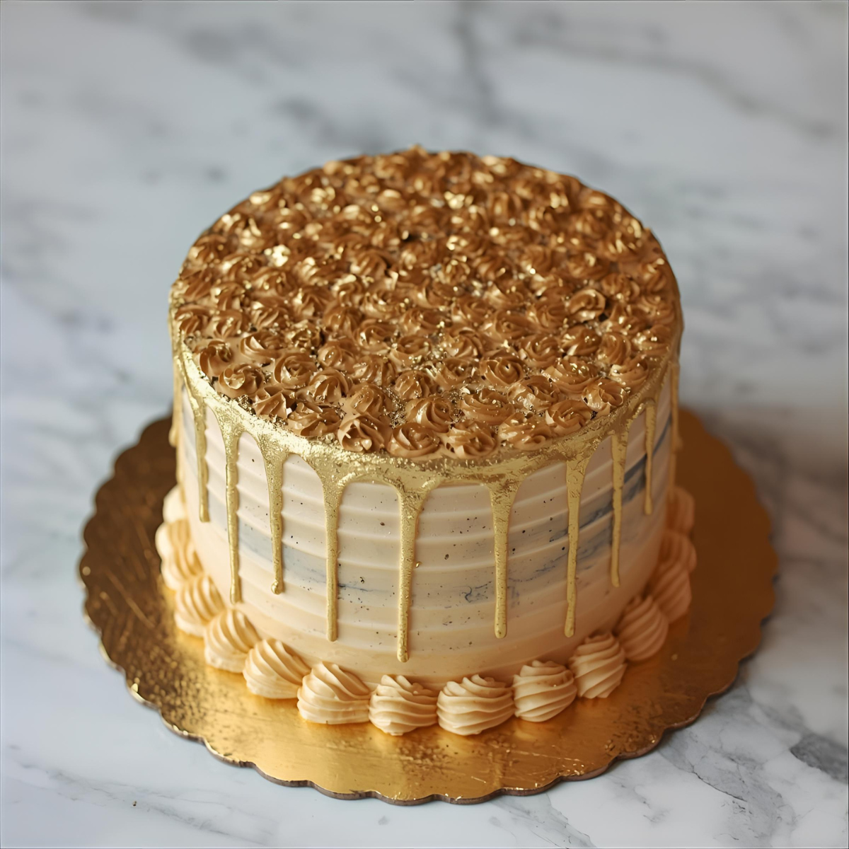 Arany tortakarton, kerek 24 cm