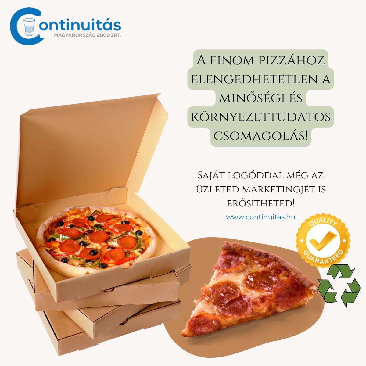 Pizza dobozok és papírtálcák