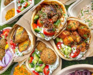 street foood wrapek, gyros, kebab ,falafel csomagolás