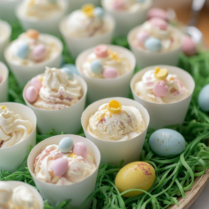 Papír fagyispohár húsvétra desszertnek is