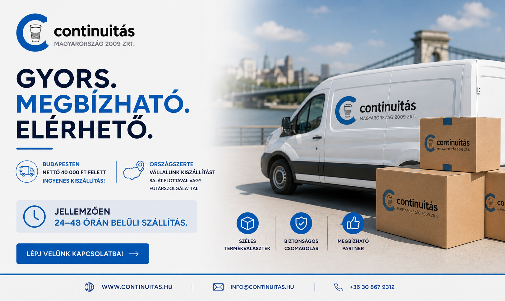 Ételcsomagolás kiszállítás Budapesten és országosan gyorsan és precízen.